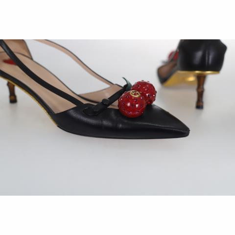 Gucci cheap cherry heels